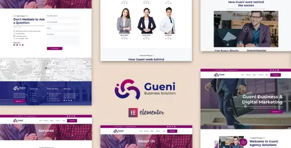 Gueni – Business Solution Elementor Template Kit