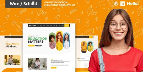 Wire School – Online Education Elementor Template Kit